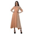 thumbnail image 1 of Moomaya Robe Décontractée en Viscose à Encolure Dégagée Imprimée pour Femmes Robe Midi, 1 of 4