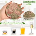 thumbnail image 5 of 6 Pcs Drink Coasters with Holder 3.94in Woven Coasters for Drinks Flamingos in Tropical Garden Coaster Set for Protection Table, 5 of 7