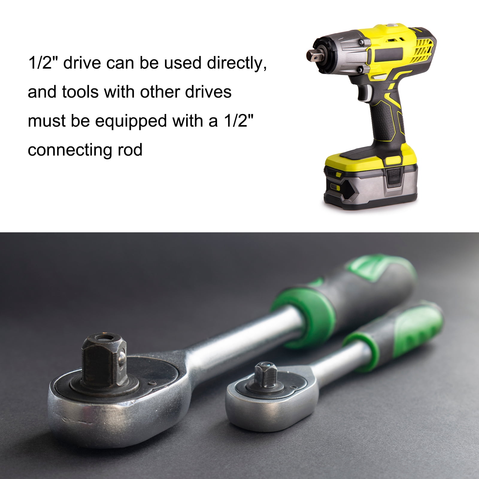 Uxcell 5pcs T40 Torx Bit Socket 55mm/2.17" Length 1/2" Square Drive Star 6 Point Extension Impact Bit Power Nut Driver Set S2 Steel Socket Ratchet Wrench Bits, Black