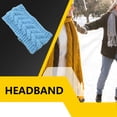 thumbnail image 4 of Bandeau d'Hiver pour Femmes, Élasticité, Chaud, style Mode, Confortable, Accessoires pour Cheveux, Bleu Clair, 4 of 6