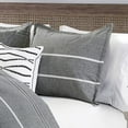 thumbnail image 3 of Chezmoi Collection Porter 7-Piece Yarn-Dyed Multi Striped Jacquard Comforter Set, 3 of 8