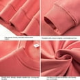 thumbnail image 3 of Spring and Autumn Cotton Hip-Hop Round Neck Solid Color Sweater Off-shoulder Long Sleeve Nude Shirt, 3 of 4
