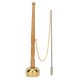 thumbnail image 1 of Brass hand bell with wooden handle and instrument for chanting Buddhist scriptures, 1 of 3