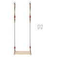thumbnail image 4 of MERIGLARE Balançoire Suspendue en Bois avec 2 Mousquetons Hauteur Réglable pour Parc Arbre Porche, 4 of 9