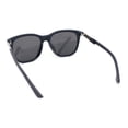 thumbnail image 4 of Polarized Fancy Gentlemans Horn Rim Sleek Plastic Rectangle Sunglasses Navy - Black, 4 of 4