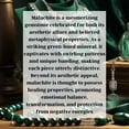 thumbnail image 2 of Natural Malachite Earrings for Women - Malachite Jewelry for Women - Natural Green Stone Earrings - Gold and Green Earrings - Malachite Earring - Hexagon Gemstone Earrings - Statement Earrings, 2 of 6