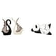 thumbnail image 1 of Escultura De Cerámica Con Forma De Cisne Y Reloj De Pared Con Forma De Panda, Moderna Y Bonita Decoración Para El Hogar, Para Sala De Estar, Estante, Aniversario, Chimenea., 1 of 8