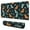 Black Dinosaurs Leaves-1, variant on Long Mouse Pads for Desk,Black Dinosaurs Leaves Stars Pattern Desk Mats on Top Of Desks, Desk Mouse Pad Extra Large with 3mm Non-Slip Base and Stitched Edge for Gaming,Office,Work,Home 31.5"x11.8"
