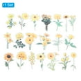 thumbnail image 3 of Calcomanías de vinilo de girasol amarillo transparente, calcomanías de flores claras de PET, paquete de 40, 3 of 6
