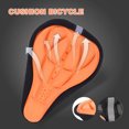 thumbnail image 4 of Cheers.US Bike Seat Cushion Exercise Bike Seat Cover Wide Silicone Bike Seat Cushion for Women Men Everyone Fits Cruiser and Stationary Bikes Indoor Cycling, 4 of 7
