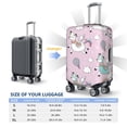 thumbnail image 6 of Bixox Washable Llama Unicorn and Rainbow Printed Luggage Cover, Fashion Suitcase Protector Fits for Medium luggage, 6 of 8