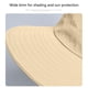 thumbnail image 5 of Gorro de visera de protección solar unisex | Sombrero de sol de pesca, senderismo, viaje de poliéster transpirable | Ajustable Plegable Wide Brim | Protección UV para exteriores | Caqui, Azul, 5 of 6