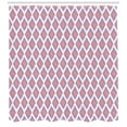 thumbnail image 3 of Ikat Shower Curtain, Classical Boho Fashion Pattern in Pastel Color Shades and Artistic Diamond Shapes, Fabric Bathroom Set with Hooks, 69W X 84L Inches Extra Long, Multicolor, by Ambesonne, 3 of 3
