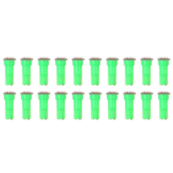 20X T5 17 74 73 Indicador De Instrumentos Grupo Dash Bombillas Led Luz Indicadora (Verde)