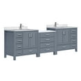 thumbnail image 2 of Coraline 92 in W Dark Grey Double Bath Vanity, Carrara Marble Top, and Faucet Set, 2 of 5