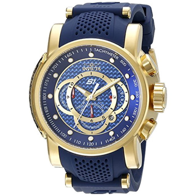 Invicta Hommes 19330 S1 Montre à Affichage Analogique Quartz Bleu
