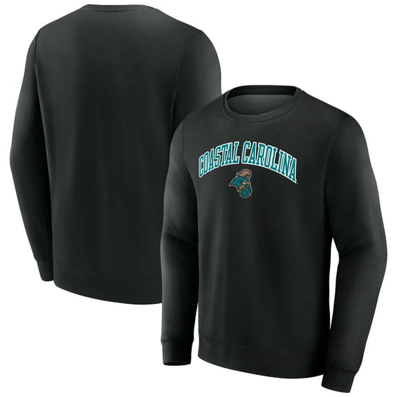 Men's Black Coastal Carolina Chanticleers Short Name Fleece Pullover Sweatshirt