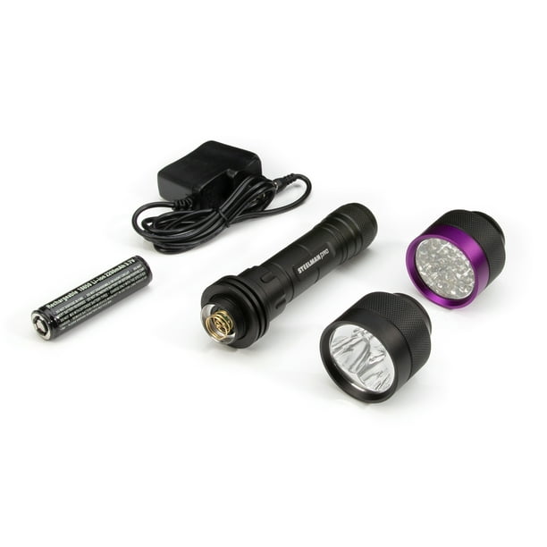 STEELMAN PRO 96883 700 Lumen CREE LED Rechargeable Tactical Flashlight; with additional UV Head
