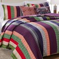 thumbnail image 5 of Greenland Home Ensemble de Courtepointe Marley, Full/Queen, Carnaval, 5 of 5