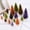 Brown-16PCS, variant on Yoyauz Christmas Trees 16 Pcs Artificial Mini Christmas Trees Miniature Pine Trees 4 Sizes Sisal Trees with Wood Base Bottle Brush Trees Tabletop Xmas Tree for Crafting Displaying Decoration