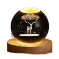 thumbnail image 1 of Usb Luminous Crystal Ball Night Light Bedside Lamp Christmas Gift, 1 of 5