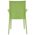 thumbnail image 4 of Afuera Living Modern Weave Indoor Outdoor Dining Armchair in Green Set of 2, 4 of 9