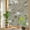 Brown, variant on Vintage Floral Window Privacy Film, Magnolia Flowers Branches Rustic Botanical Brown Stained Glass Rainbow Film Decorative Window Clings, Static Cling Sun Blocking Stickers 17.7" x 39.3"