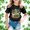 Black, variant on SNKSDGM Girls Tops for Teens Set Girls Shirts Size 10 White St. Patrick's Day Children's Short Sleeve Top Printed T Shirt Casual Shirt 10-11 Years