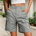 thumbnail image 2 of WAYUTE Women's Shorts Casual Cargo Shorts Pocket Design for Everyday Relaxed Wear Suitable for Summer Activities, 2 of 5