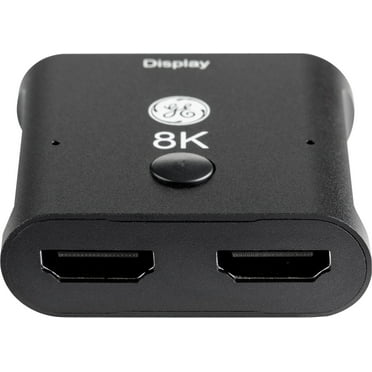 GE HDMI Switch, 2 Port, 8K, 1 Piece