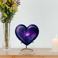 thumbnail image 7 of MUKTIVE Galaxy Urns for Human Ashes Adult Female & Male, Burial Heart Urns for Adult Human Ashes, Funeral Blue Urn for Husband & Wife, Holds 160 Cubic, Memorial Gifts for Loss of Mom, 8 Inch, 7 of 7