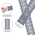 thumbnail image 3 of Bandiction Slim Lace Band Compatible With Apple Watch Bands for Women and Men, Silicone Wristbands Strap Replacement for iWatch Series SE 8 7 6 5 4 3 2 1(3 Pack), 3 of 7