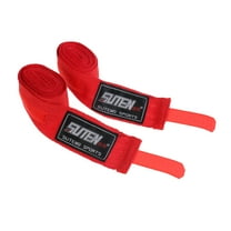 1 Pair Kickboxing Boxing Tape Wrist Hand Fist Punching Gloves , Red