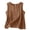 151#Coffee, variant on Cotton Linen Tank Tops for Women Summer Casual Comfy Sleeveless Linen Shirts Loose Lightweight Gauze Cami Khaki M