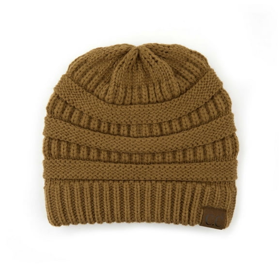 CC Brand Trendy Warm Chunky Soft Stretch Cable Knit Skully Beanie Hats Cap