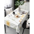 thumbnail image 6 of Yellow Daisy Floral Table Cloth, Spring Rustic Botanical Flowers Waterproof Tablecloth for Rectangle Tables, Reusable Washable Fabric Table Cover for Restaurant Kitchen Dining Tables 54"x108", 6 of 6