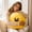 Yellow, variant on Cute Yellow Pumpkin Throw Pillow, Happy Halloween Blush Plush Cushion, Soft Autumn Harvest Decor for Living Room and Bed