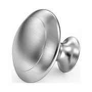 Rzvnmko 25pcs Kitchen Cabinet Knobs Pulls,Brushed Nickel Cabinet Knobs,Drawer Dresser Handles Cupboard Door Heavy Knobs,Kitchen Cabinet Hardware with Screws for Bathroom Drawer,Silver