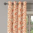 thumbnail image 3 of Ambesonne Mexican Grommet Curtain, Sombrero Skulls Culture, 50" x 63", Cream Orange, 3 of 6
