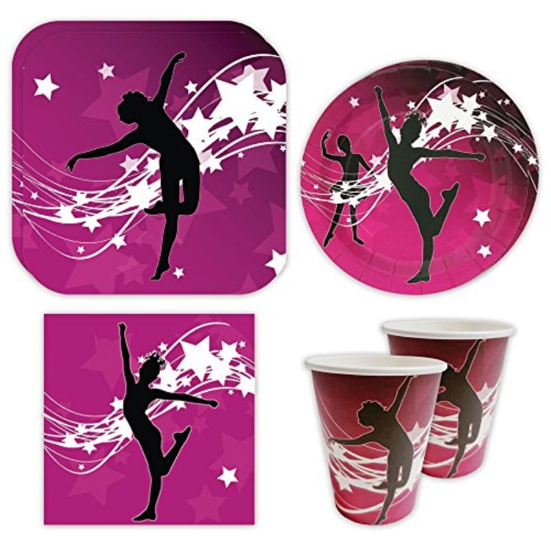 Dance Standard Party Packs 65+ Pieces for 16 Guests, Dance Party Supplies for Birthday