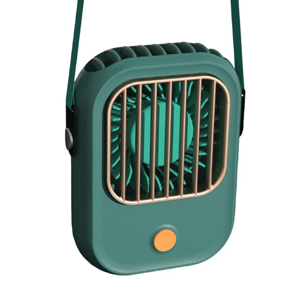 Ventilador de cuello colgante, con cordón Recargable por USB Refresca y el cuello Verde Gloria Mini ventilador para colgar en el cuello