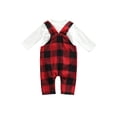 thumbnail image 3 of Kmbangi Babies Clothes Set, Long Sleeve Romper and Print Suspender Trousers, 3 of 7