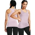 thumbnail image 6 of NELEUS Womens Tight Fitting Base Layer Dry Fit Tank Top 3 Pack,Blackish Green+Purple+Pink,US Size S, 6 of 9