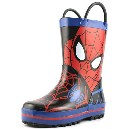 Spiderman Rainboot Youth  Round Toe Synthetic Multi Color Rain Boot