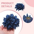 thumbnail image 3 of Uxcell 15-Pack Flores Artificiales, 3.54 Pulgadas Crisantemo de Seda para Decoraciones de Hogar, Ramos de Boda, Centros de Mesa [Azul Niebla], 3 of 6