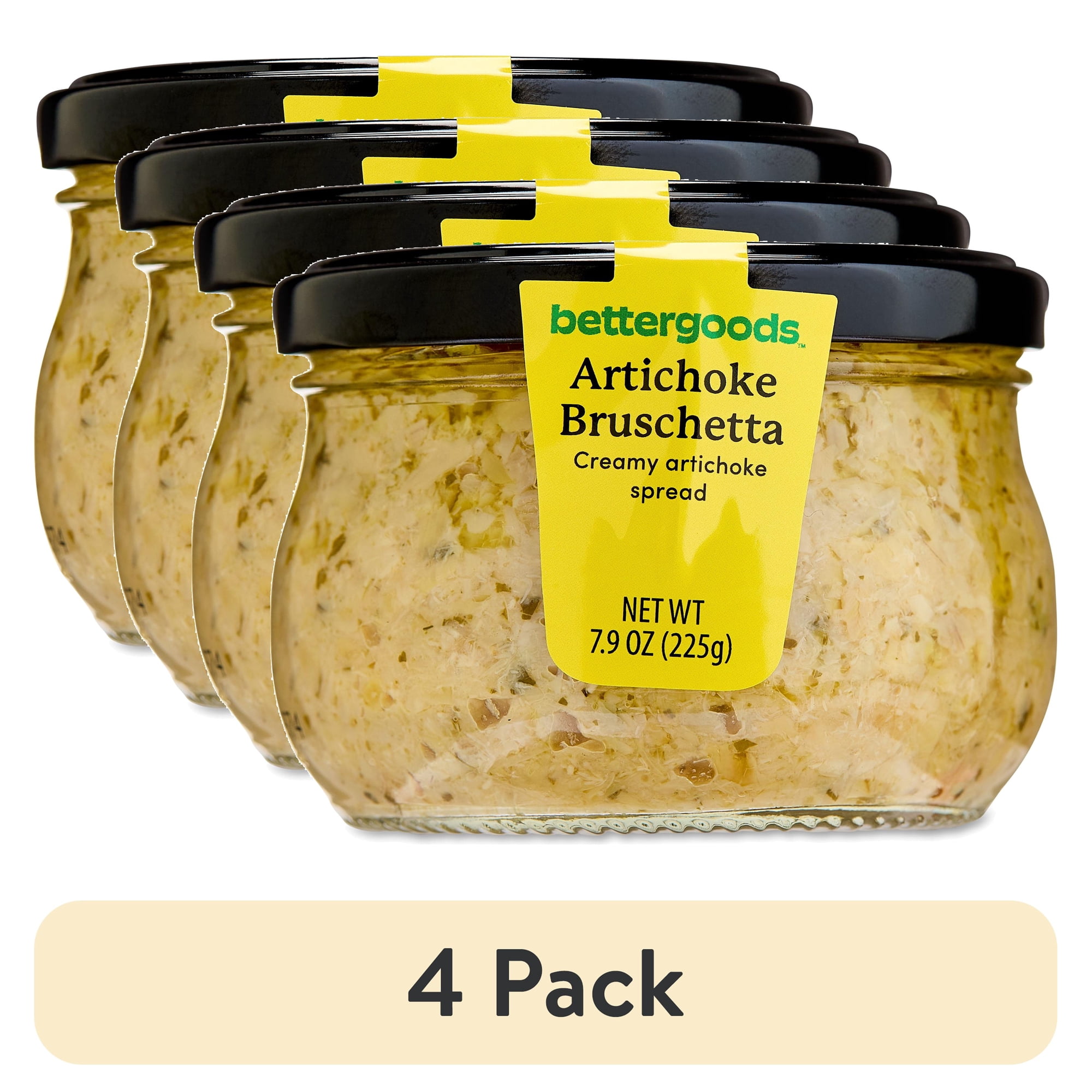 (4 pack) bettergoods Artichoke Bruschetta, 7.9 oz Jar