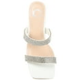thumbnail image 5 of Journee Womens Shandee Rhinestone Detail Block Heel Evening Dress Sandals, 5 of 10