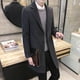 thumbnail image 2 of ZHAOCHENG Nuevo abrigo de lana de invierno para hombre, abrigos de lana de secciones largas para tiempo libre, chaquetas casuales de moda de color puro para hombre, abrigo casual para hombre, 2 of 5