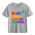 thumbnail image 4 of Kids Back To School T Shirt Crew Neck Short Sleeve Stylish Print Pullover Tops Casual Loose Summer Outfits (5 Years, Gray), 4 of 9