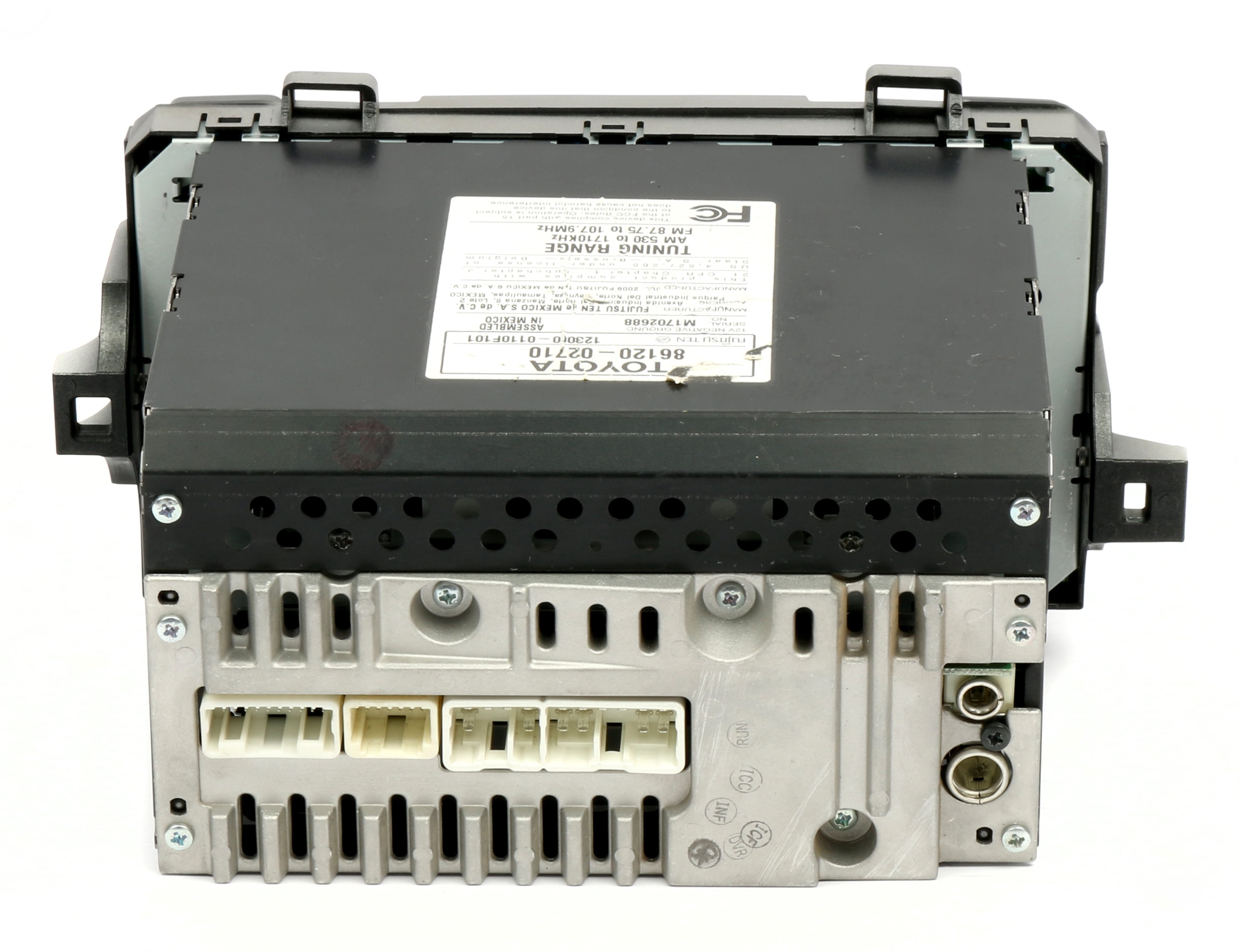 Restored 09-10 Toyota Matrix AM FM Radio mp3 Single Disc CD Player 86120-02710 Face 11819 (Refurbished)